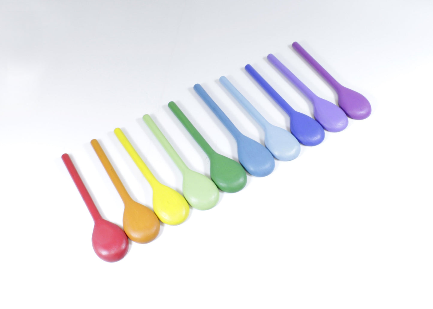 10 COLOURED SPOONS - Reduced To Clear!