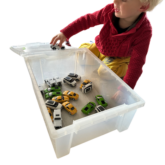 25 Diecast Cars + Tray & Lid