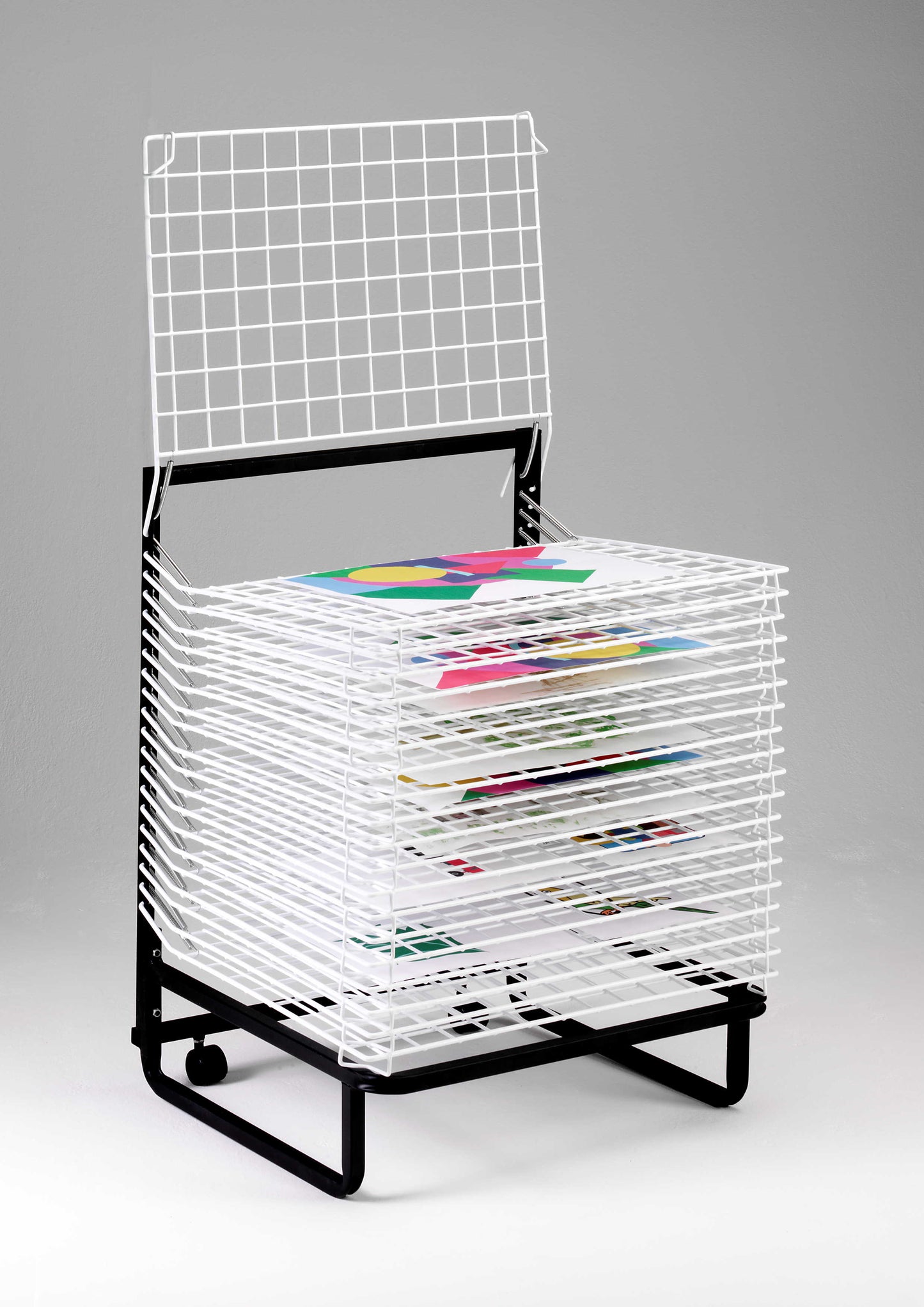 20 Shelf Spring Loaded Floor Art Drying Rack