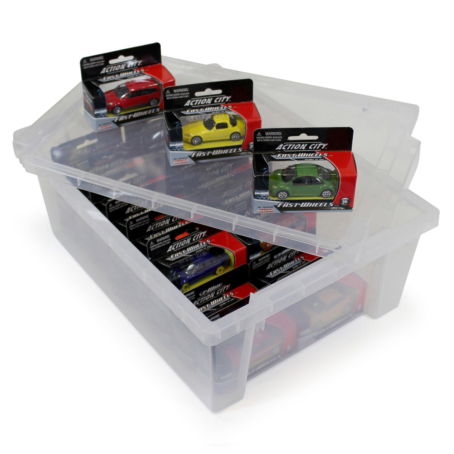 25 Diecast Cars + Tray & Lid