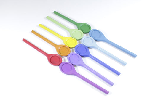 10 COLOURED SPOONS - Reduced To Clear!