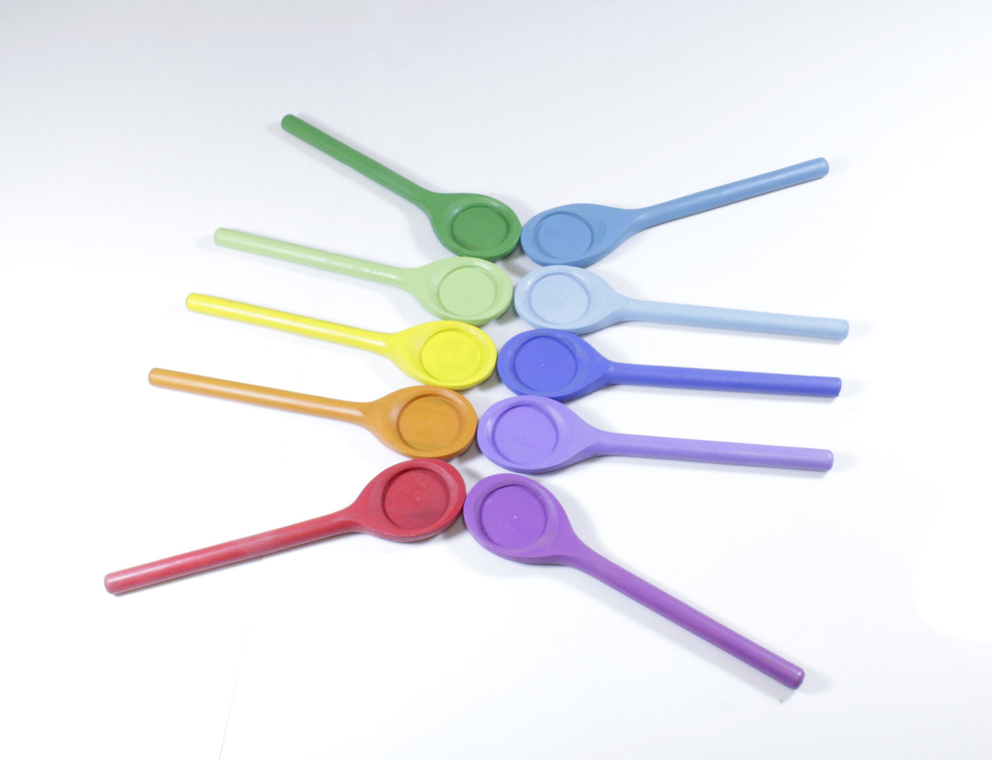 10 COLOURED SPOONS - Reduced To Clear!