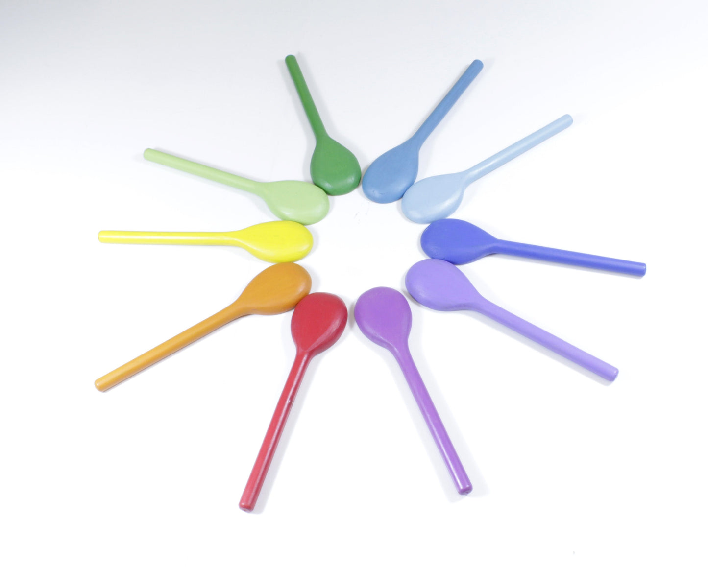 10 COLOURED SPOONS - Reduced To Clear!